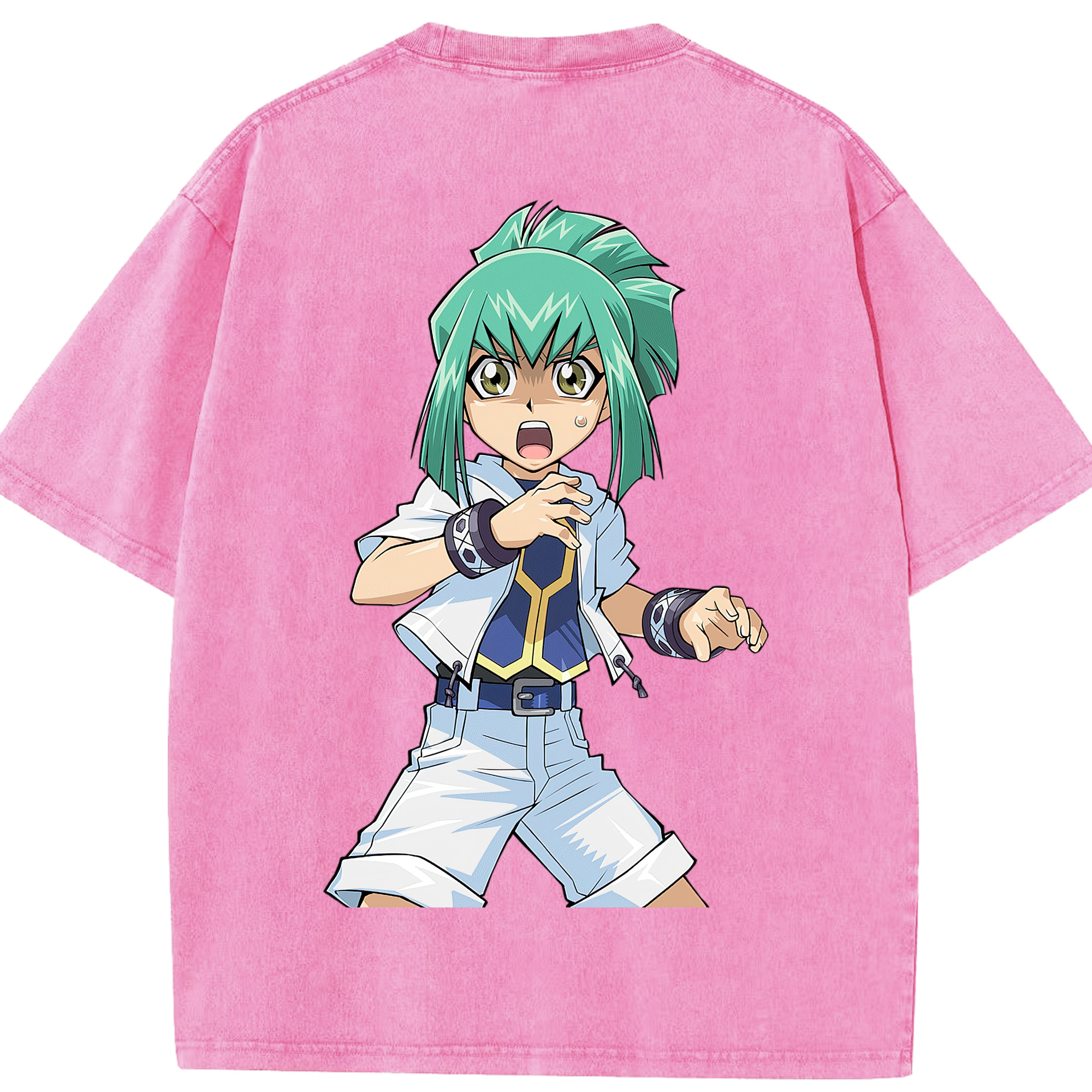 （画像用） 遊☆戯☆王 Yu-Gi-Oh! 綿100% ヴィンテージ風 半袖Tシャツ（背面プリント）